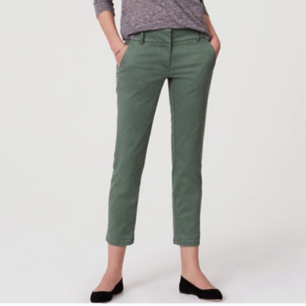 Ann Taylor Loft cropped chinos, sz 14 petite